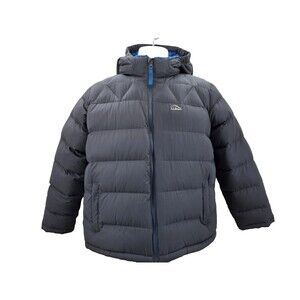 LL Bean Blue  DownTek Puffer Jacket Size Youth XL Blue Fleece Lined